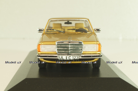 Mercedes-Benz 230 CE (C123) 1977, gold, 32220, Minichamps 1:43
