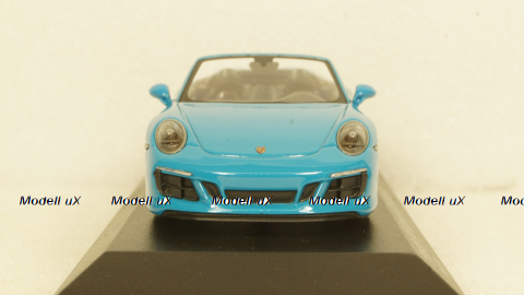 PORSCHE 911 (991.2) CARRERA 4GTS CABRIOLET 2017 BLUE, 410067332, Minichamps 1:43