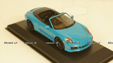 PORSCHE 911 (991.2) CARRERA 4GTS CABRIOLET 2017 BLUE, 410067332, Minichamps 1:43