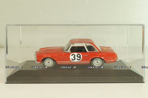 Mercedes-Benz 230 SL (W113) #39 Rally Spa-Sofia-Liege 1963, H. Bohringer, red, 430032280, Minichamps 1:43