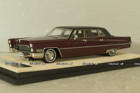 Cadillac Fleetwood Series 75 Limousine 1968, madeira plum metallic , STM68103, Stamp models 1:43 