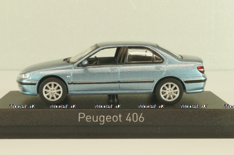 Peugeot 406 2002, blue, 474621, Norev 1:43