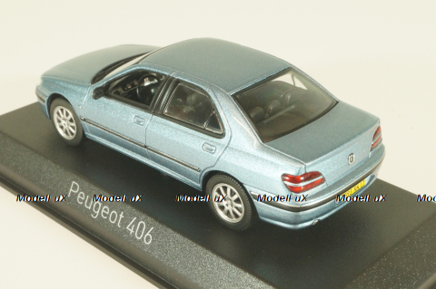 Peugeot 406 2002, blue, 474621, Norev 1:43