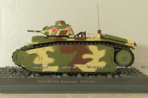 Char B1 bis Франция 1944., Танки, легенды отечественной бронетехники №15, TLOB15, Deagostini 1:43