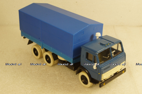 Камаз-5320 с тентом,белая резина,, Арек 1:43