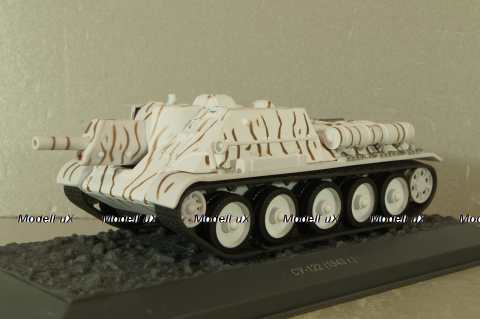 СУ-122 зимний камуфляж 1943г,  Танки, легенды отечественной бронетехники №8, TLOB008, Deagostini 1:43