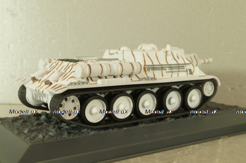 СУ-122 зимний камуфляж 1943г,  Танки, легенды отечественной бронетехники №8, TLOB008, Deagostini 1:43