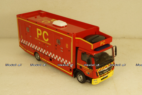 MAN TGL 12.250 Poste de Commandement, fire department, Altaya 1:43