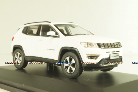 Jeep Compass 2018, white, dealer edition 1:43