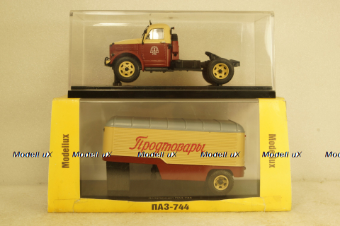 Газ-51П с п/прицепом Паз-744 с поворотным мостом, TruckTyr 1:43