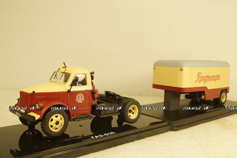 Газ-51П с п/прицепом Паз-744 с поворотным мостом, TruckTyr 1:43