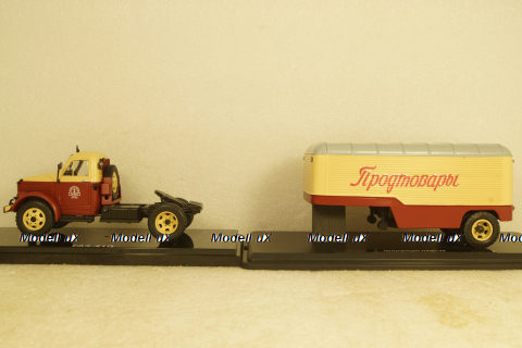 Газ-51П с п/прицепом Паз-744 с поворотным мостом, TruckTyr 1:43