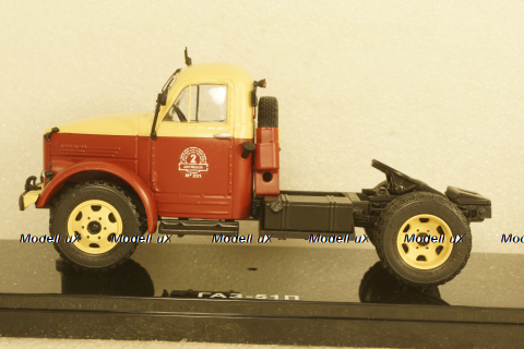 Газ-51П с п/прицепом Паз-744 с поворотным мостом, TruckTyr 1:43