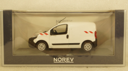 Peugeot Bipper Fourgon 2009, white with red striping, 479868, Norev 1:43