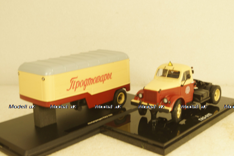 Газ-51П с п/прицепом Паз-744 с поворотным мостом, TruckTyr 1:43