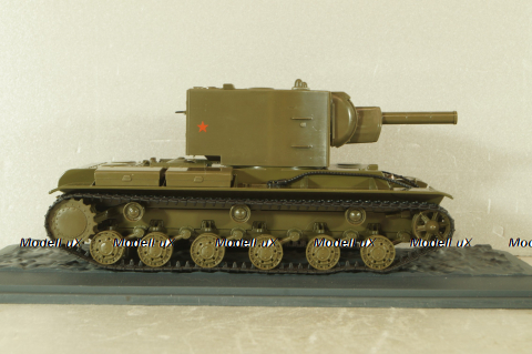 КВ-2 Тяжёлый танк 1941, хаки, Танки: Легенды отечественной бронетехники №5, TLOB005, DeAgostini 1:43