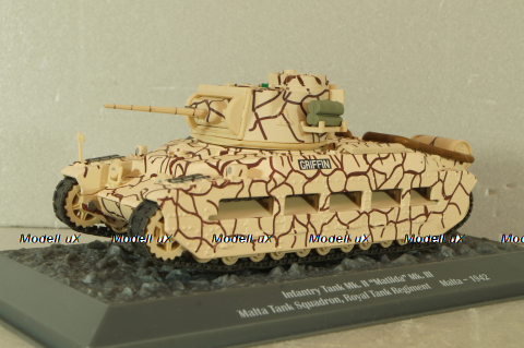 Infantry Tank Mk. II 'Matilda Mk. III' - Royal Tank Regiment, Malta 1942, Chars de Combat, Altaya 1:43