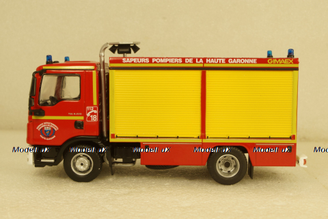 MAN TGL 8.220 fire department Haute Garonne, Altaya 1:43 