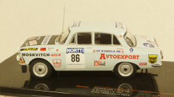 Москвич 412, No.86, 1000 Lakes Rally, S.Brundza/V.Ilin, 1973, RAC355, IXO 1:43