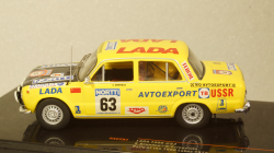 ВАЗ-2101 Lada 1300 #63, 1000 Lakes Rallye, S.Brundza/A.Zvingevich 1975, yellow, RAC297, IXO 1:43