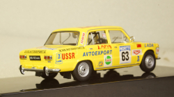 ВАЗ-2101 Lada 1300 #63, 1000 Lakes Rallye, S.Brundza/A.Zvingevich 1975, yellow, RAC297, IXO 1:43
