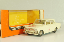 Москвич-408 А1, слоновая кость, Сентябрь 1979г., Олимпиада 80, капот 2 зажима, Тантал/Радон 1:43 Новая