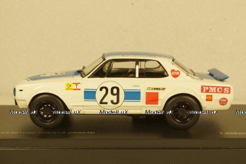 Nissan Skyline GT-R  #29, white/blue 2000, kyo3026A, Kyosho 1:43