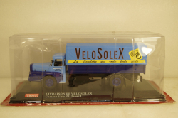 Unic ZU Izoard pick up with canvas top blue/yellow, Hachette 1:43