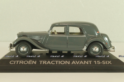 Citroen Traction 15 Six 1938, grey, 2147102, Atlas 1:43