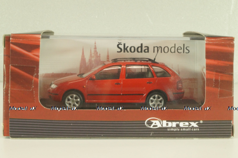Skoda Fabia Combi 2000, red, Abrex 1:43