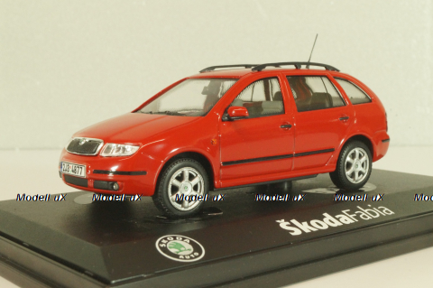 Skoda Fabia Combi 2000, red, Abrex 1:43