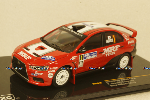 Mitsubishi Lancer Evo X Rally Hokkaido #1 Taguchi, red/white 2010, KB1046, IXO 1:43
