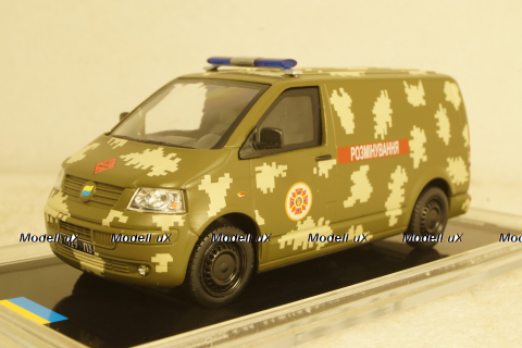 Volkswagen Transporter 5 "Demining" VSU (Kiev 2022), TruckTyr 1:43