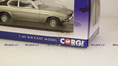 Ford Capri MkI 3000E silver/mattblack 1970, Vanguards 1:43