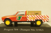 Peugeot 504 Pick Up Pumper Nic 1982 red/white, Altaya 1:43