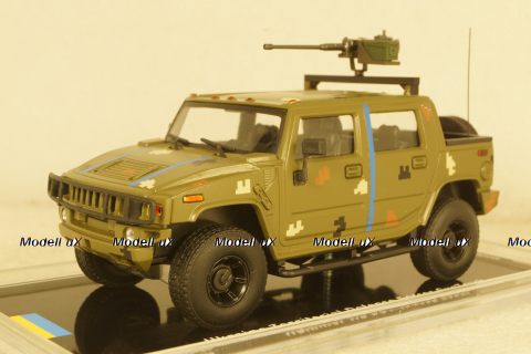 Hummer H2 SUT Ukraine Territorial Forces Gun Truck (Odessa 2022), TruckTyr 1:43