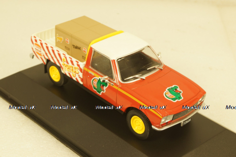 Peugeot 504 Pick Up Pumper Nic 1982 red/white, Altaya 1:43