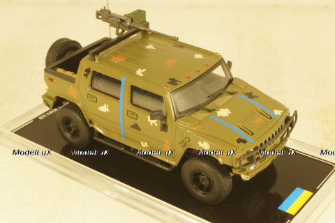 Hummer H2 SUT Ukraine Territorial Forces Gun Truck (Odessa 2022), TruckTyr 1:43