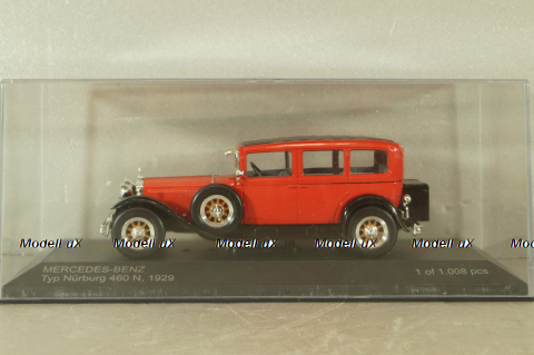 Mercedes-Benz Nurburg 460 N Pullman-Limousine (W08) 1929, red, WB289, WhiteBox 1:43 