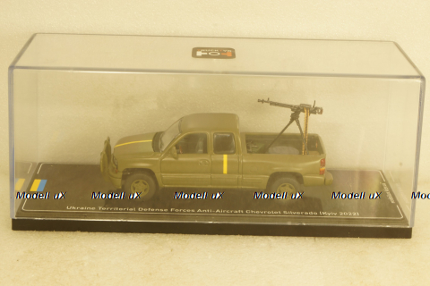 Chevrolet Silverado Ukraine Territorial Defense Anti-Aircraft (Kiev 2022), TruckTyr 1:43
