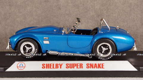 Shelby Cobra 427 Super Snake Year 1966 blue, Shelby Collectibles 1:18