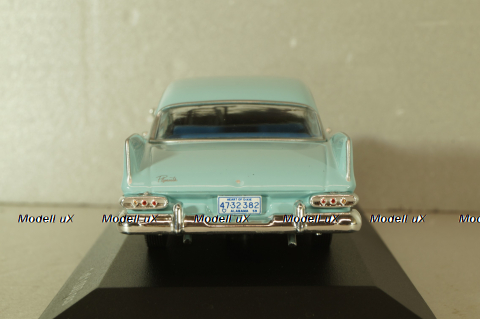 Plymouth Savoy Sedan 1959, blue, WB289, WhiteBox 1:43