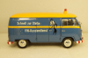 Volkswagen T1b panel van customer service blue/yellow, 450048400, Schuco 1:18