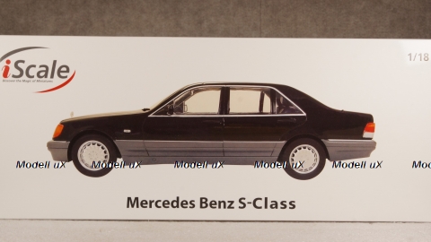 Mercedes S500 W140 1994 black, iScale 1:18