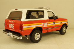Ford Bronco FDNY 1996 white/red/orange, 19118, Greenlight 1:18