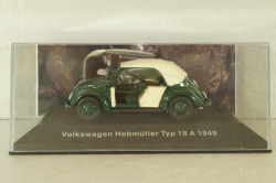 Volkswagen Hebmuller typ 18 A 1949, Volkswagen Offizielle Modell-Sammlung, Altaya #65 1:43