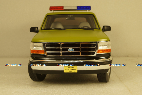 Ford Bronco Maryland State Police 1996 green/black, 19113, Greenlight 1:18