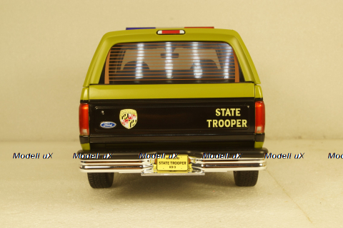 Ford Bronco Maryland State Police 1996 green/black, 19113, Greenlight 1:18