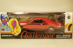 Dodge Challenger R/T Scat Pack 1970 red/black, Greenlight 1:18 Уценка!