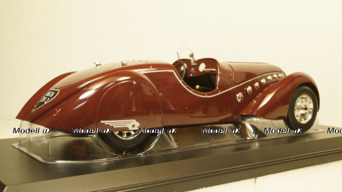 Peugeot 302 Darl'Mat Roadster 1937 dark red,184695, Norev 1:18
